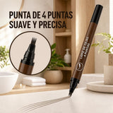 Punta de precisión de 4 microfibras del lápiz de cejas