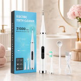 Limpiador dental ultrasónico blanco con 1 cabezal