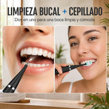 Limpiador dental ultrasónico dos en uno