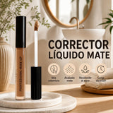 Beneficios del corrector líquido mate de alta cobertura