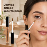Aplicación real del corrector líquido sobre la piel