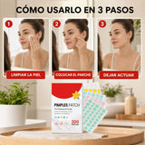 Pasos para aplicar los parches reparadores para el acné