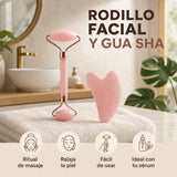 Beneficios del rodillo facial y la piedra gua sha para el masaje facial